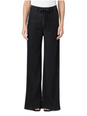 🎆SIZE 34 Hudson Black Denim Jeans with Zipper & DrawString